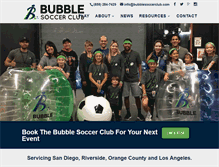 Tablet Screenshot of bubblesoccerclub.com